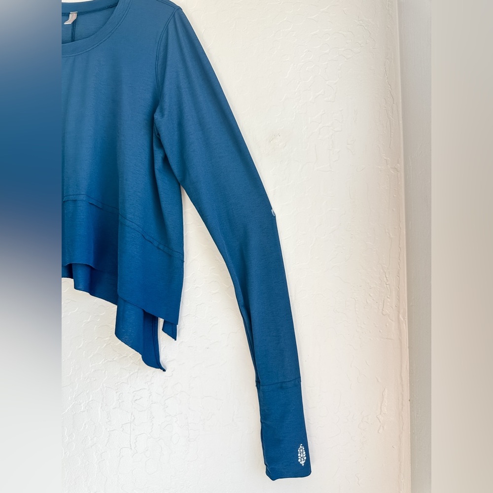 FREE PEOPLE Movement Tempo UV Protection Long Sleeve Top Navy Blue - Small - Picture 8 of 13